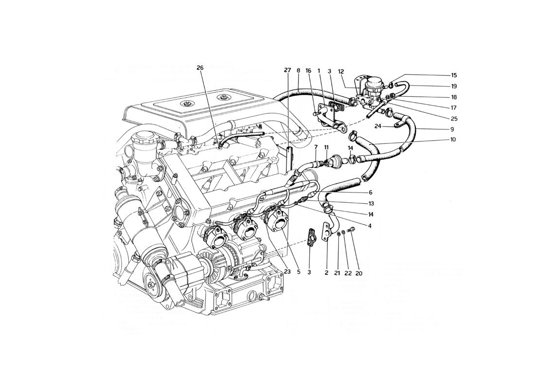 DIVERTER VALVE AND PIPES (VARIANTS FOR USA VERSIONS)